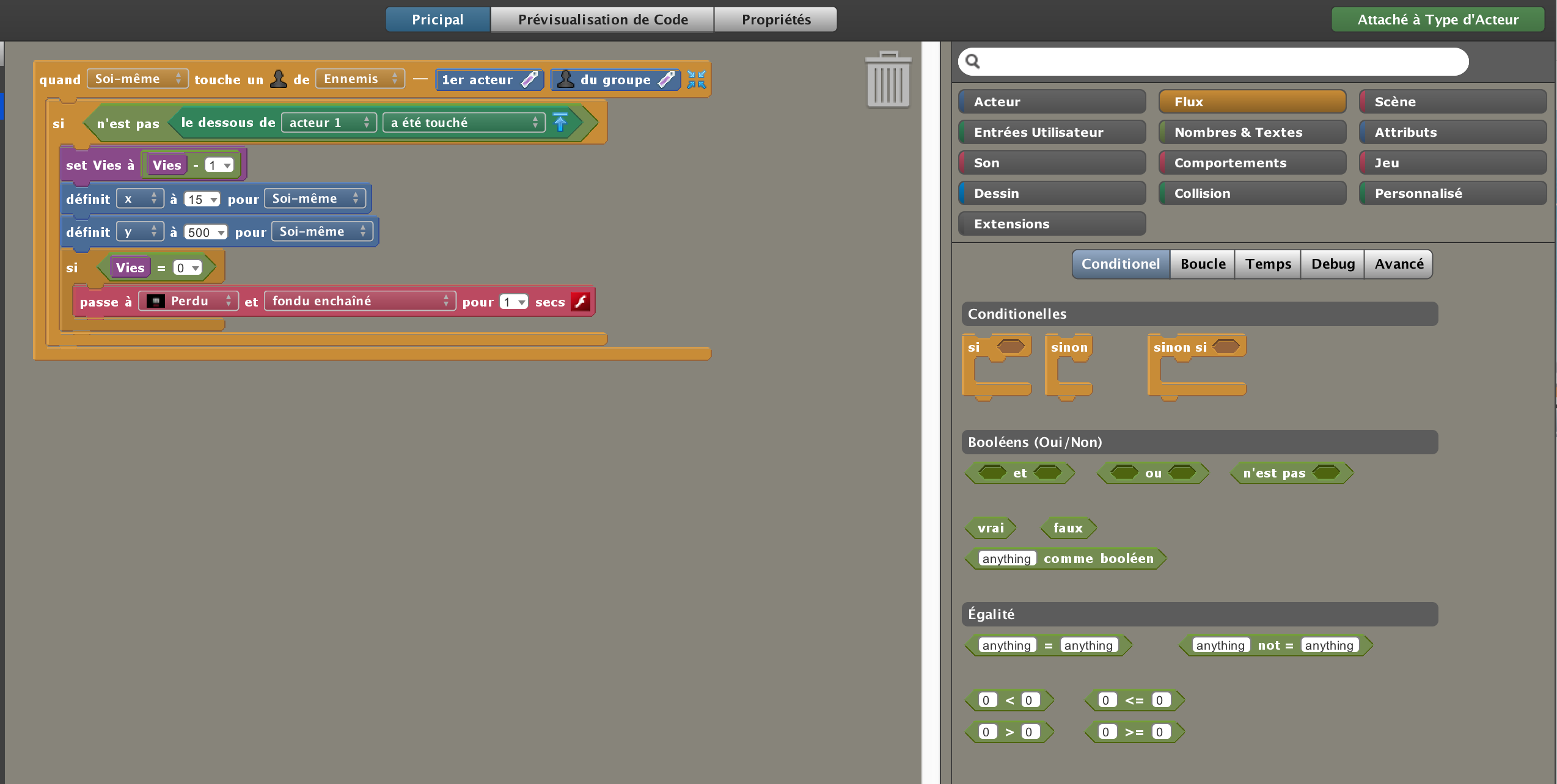 Stage Coding Ados Jeu plateforme