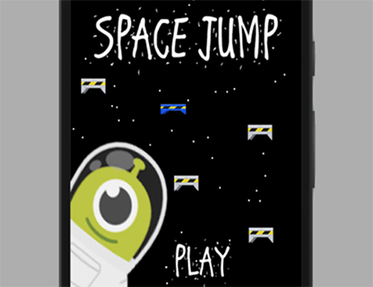 Stage Stencyl Mobile - Space jump - vignette