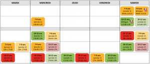 Tech Kids Academy - Calendrier ateliers hebdos 2018-2019 Paris 15
