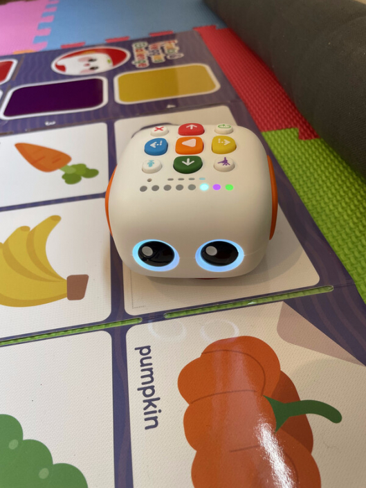 Robot Talebot sur tapis légumes