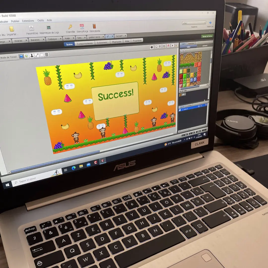 Ecran de victoire Monkey Jungle