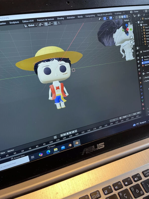 Modélisation de figurines Funko Pop! 3D avec Blender