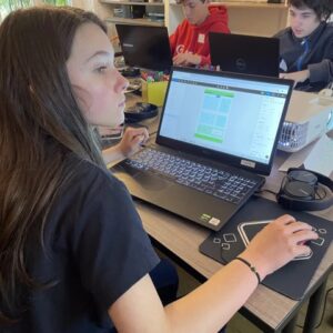 stage création de site web fille programmation