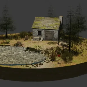Blender créer diorama 3D forêt