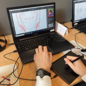 Croquis sur tablette graphique