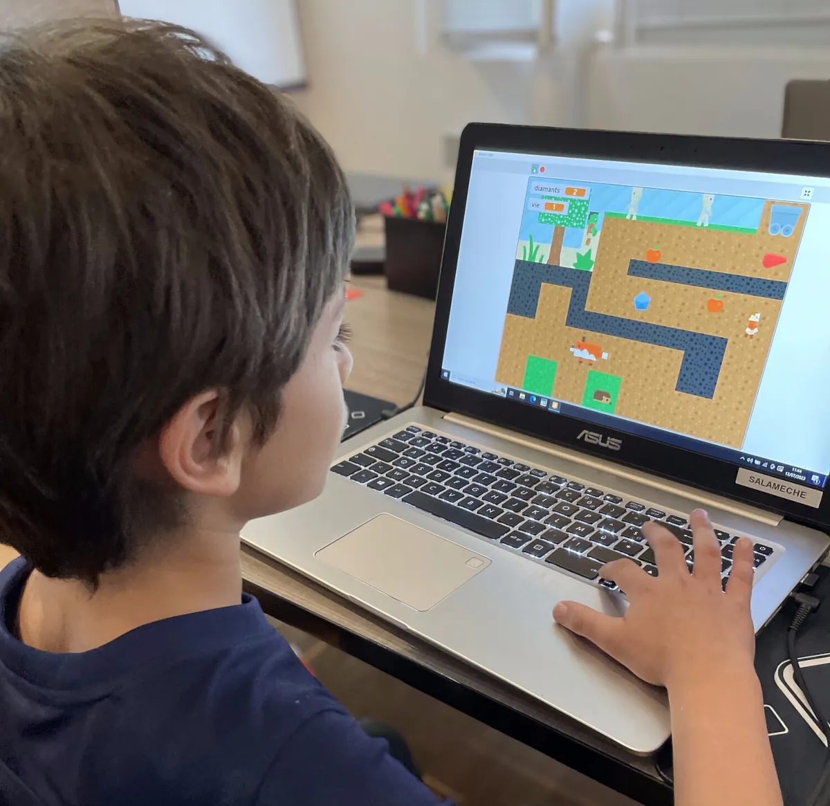 Stage Codage Scratch 7-12 ans - Jeu d'aventure Minecraft (avec 3D) Tech Kids Academy